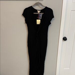 Rolla Coster Elegant Black Midi Dress